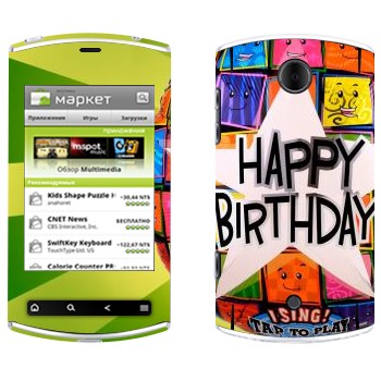   «  Happy birthday»   Acer Liquid Mini