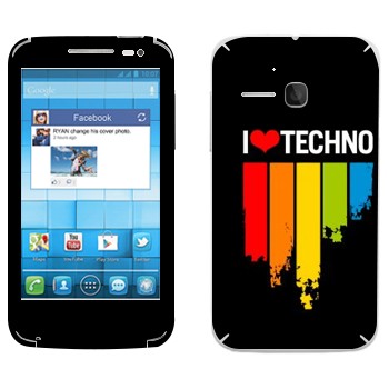   «I love techno»   Alcatel OT-5020D
