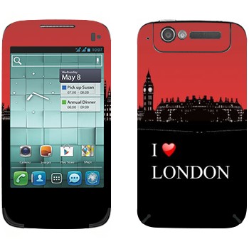   «I love London»   Alcatel OT-997D