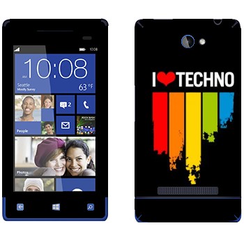   «I love techno»   HTC 8S