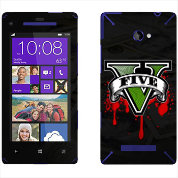   «GTA 5 - logo blood»   HTC 8X