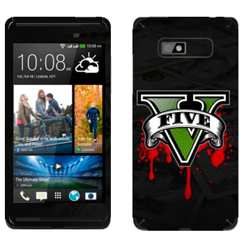   «GTA 5 - logo blood»   HTC Desire 600 Dual Sim