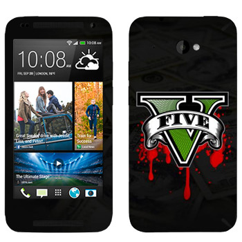   «GTA 5 - logo blood»   HTC Desire 601