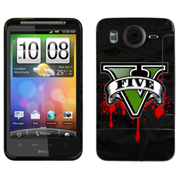   «GTA 5 - logo blood»   HTC Desire HD