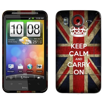   «Keep calm and carry on»   HTC Desire HD