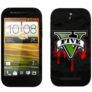   «GTA 5 - logo blood»   HTC Desire SV