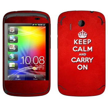   «Keep calm and carry on - »   HTC Explorer