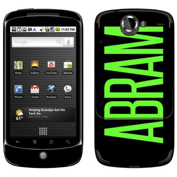   «Abram»   HTC Google Nexus One