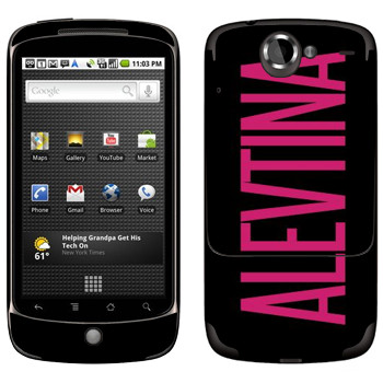   «Alevtina»   HTC Google Nexus One
