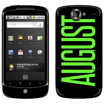   «August»   HTC Google Nexus One