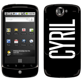   «Cyril»   HTC Google Nexus One