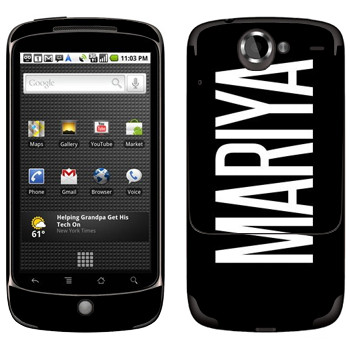   «Mariya»   HTC Google Nexus One