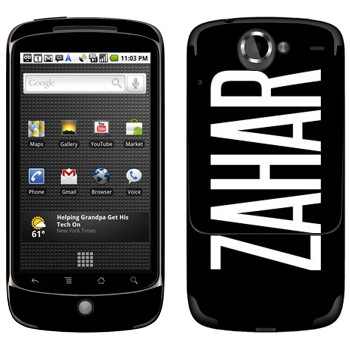   «Zahar»   HTC Google Nexus One