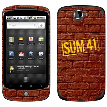   «- Sum 41»   HTC Google Nexus One