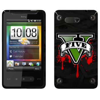   «GTA 5 - logo blood»   HTC HD mini