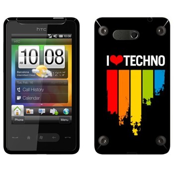   «I love techno»   HTC HD mini