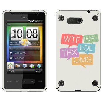   «WTF, ROFL, THX, LOL, OMG»   HTC HD mini