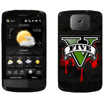   «GTA 5 - logo blood»   HTC HD