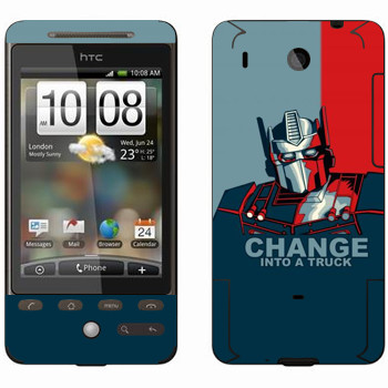   « : Change into a truck»   HTC Hero