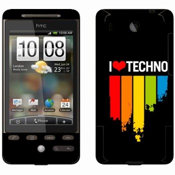   «I love techno»   HTC Hero