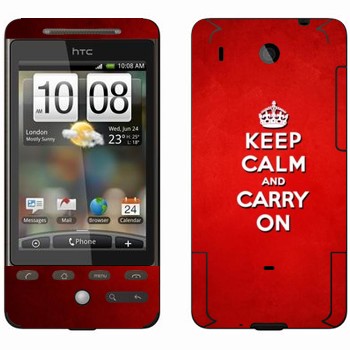   «Keep calm and carry on - »   HTC Hero