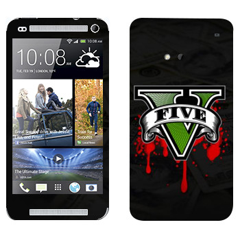   «GTA 5 - logo blood»   HTC One M7