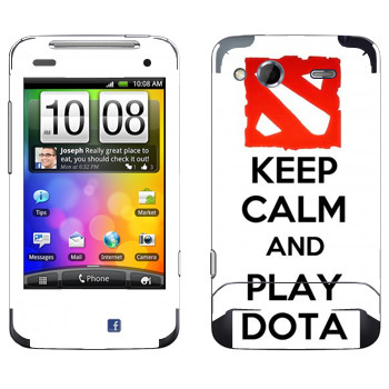   «Keep calm and Play DOTA»   HTC Salsa