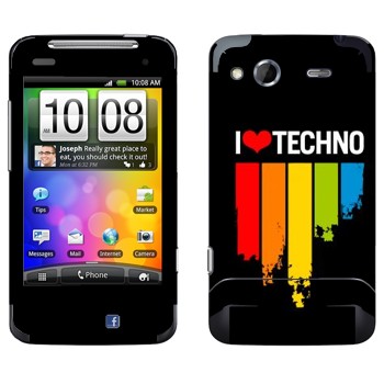   «I love techno»   HTC Salsa