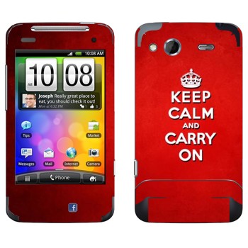   «Keep calm and carry on - »   HTC Salsa