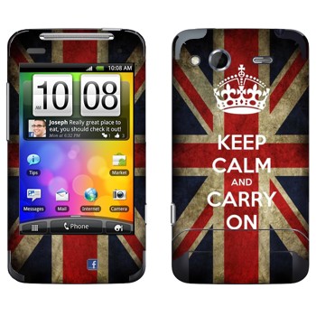  «Keep calm and carry on»   HTC Salsa