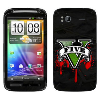   «GTA 5 - logo blood»   HTC Sensation XE