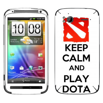   «Keep calm and Play DOTA»   HTC Sensation XE