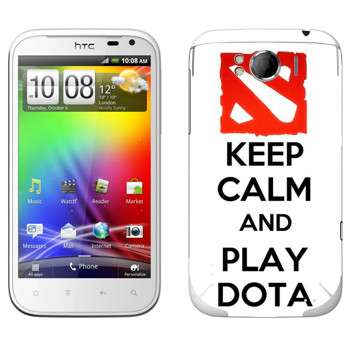   «Keep calm and Play DOTA»   HTC Sensation XL