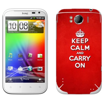   «Keep calm and carry on - »   HTC Sensation XL