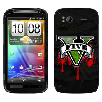   «GTA 5 - logo blood»   HTC Sensation