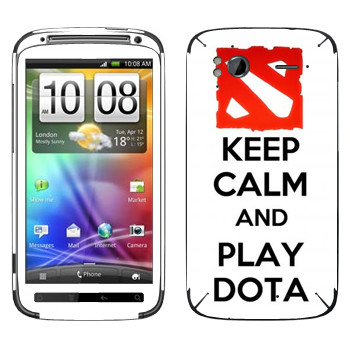  «Keep calm and Play DOTA»   HTC Sensation