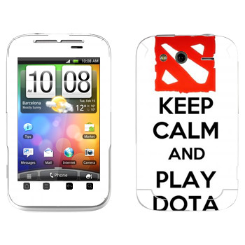   «Keep calm and Play DOTA»   HTC Wildfire S
