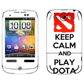   «Keep calm and Play DOTA»   HTC Wildfire