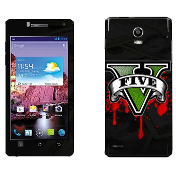   «GTA 5 - logo blood»   Huawei Ascend P1 XL