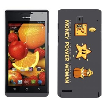   «Super Mario : Money, power, woman»   Huawei Ascend P1