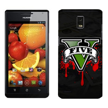   «GTA 5 - logo blood»   Huawei Ascend P1