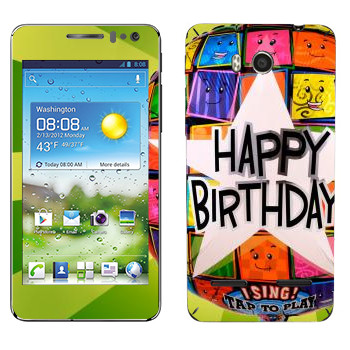   «  Happy birthday»   Huawei Honor Pro