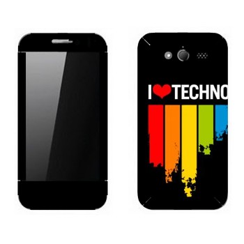   «I love techno»   Huawei Honor