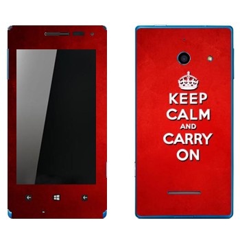   «Keep calm and carry on - »   Huawei W1 Ascend
