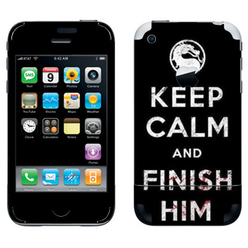   «Keep calm and Finish him Mortal Kombat»   Apple iPhone 2G
