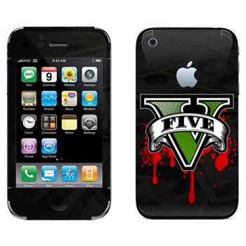   «GTA 5 - logo blood»   Apple iPhone 3G