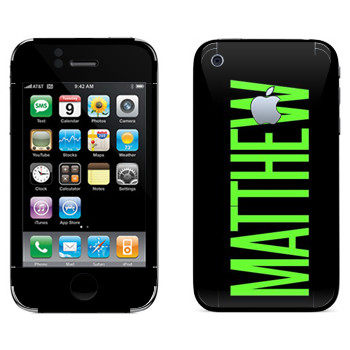   «Matthew»   Apple iPhone 3G