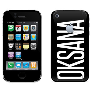   «Oksana»   Apple iPhone 3GS