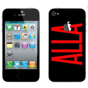   «Alla»   Apple iPhone 4