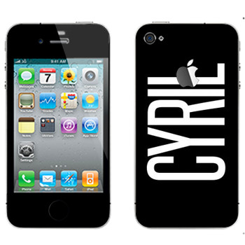   «Cyril»   Apple iPhone 4